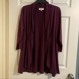 Purple cardigan plus size